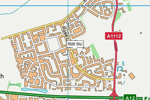 RM6 5NJ map - OS VectorMap District (Ordnance Survey) RM6 5NJ map - OS VectorMap District (Ordnance Survey)