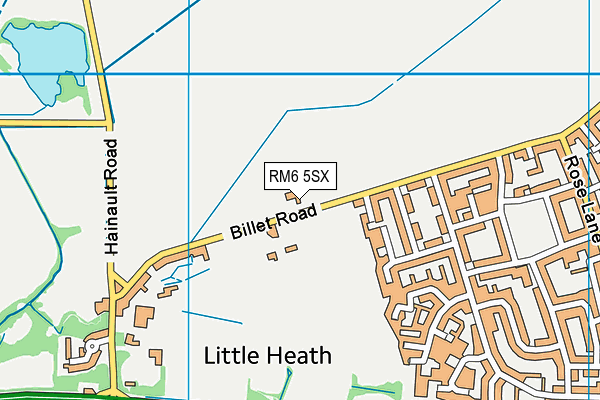 RM6 5SX map - OS VectorMap District (Ordnance Survey) RM6 5SX map - OS VectorMap District (Ordnance Survey)