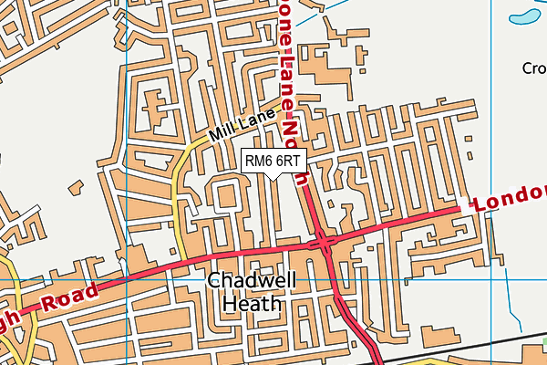 RM6 6RT map - OS VectorMap District (Ordnance Survey) RM6 6RT map - OS VectorMap District (Ordnance Survey)