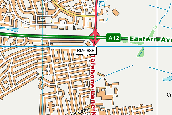 RM6 6SR map - OS VectorMap District (Ordnance Survey) RM6 6SR map - OS VectorMap District (Ordnance Survey)