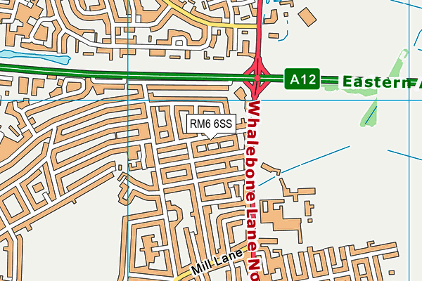 RM6 6SS map - OS VectorMap District (Ordnance Survey) RM6 6SS map - OS VectorMap District (Ordnance Survey)