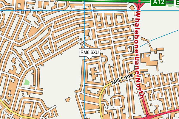 RM6 6XU map - OS VectorMap District (Ordnance Survey) RM6 6XU map - OS VectorMap District (Ordnance Survey)
