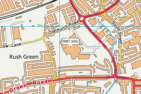 RM7 0AG map - OS VectorMap District (Ordnance Survey) RM7 0AG map - OS VectorMap District (Ordnance Survey)