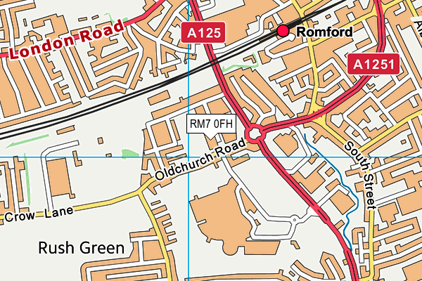 RM7 0FH map - OS VectorMap District (Ordnance Survey) RM7 0FH map - OS VectorMap District (Ordnance Survey)
