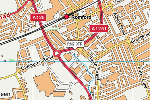 RM7 0FR map - OS VectorMap District (Ordnance Survey) RM7 0FR map - OS VectorMap District (Ordnance Survey)