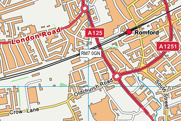 RM7 0GN map - OS VectorMap District (Ordnance Survey) RM7 0GN map - OS VectorMap District (Ordnance Survey)