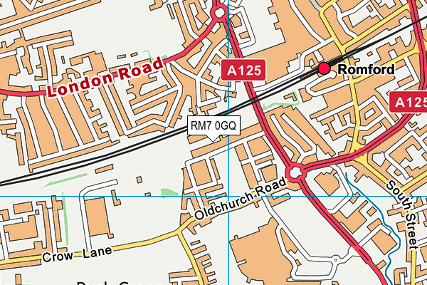 RM7 0GQ map - OS VectorMap District (Ordnance Survey) RM7 0GQ map - OS VectorMap District (Ordnance Survey)