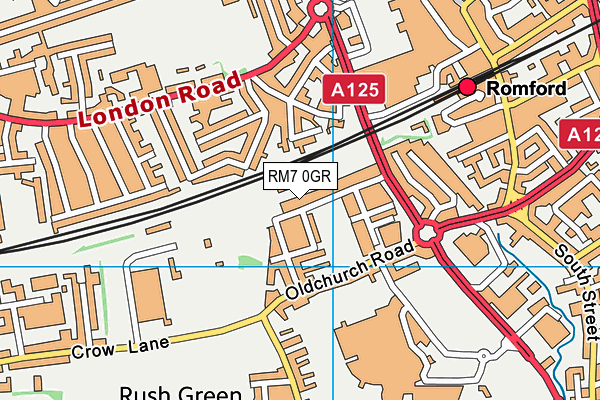 RM7 0GR map - OS VectorMap District (Ordnance Survey) RM7 0GR map - OS VectorMap District (Ordnance Survey)