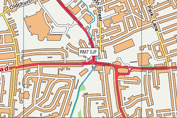RM7 0JF map - OS VectorMap District (Ordnance Survey) RM7 0JF map - OS VectorMap District (Ordnance Survey)