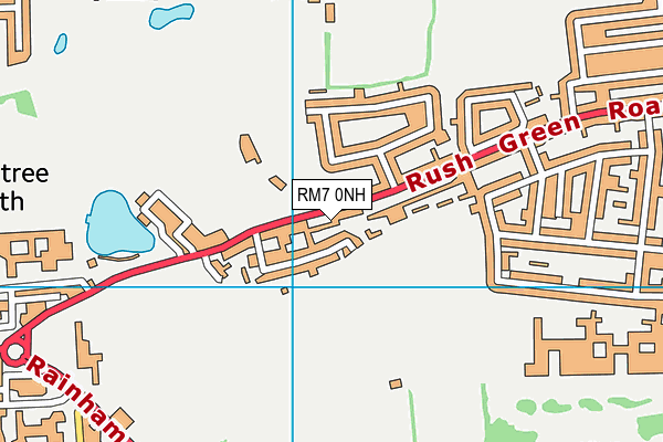 RM7 0NH map - OS VectorMap District (Ordnance Survey) RM7 0NH map - OS VectorMap District (Ordnance Survey)