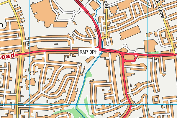RM7 0PH map - OS VectorMap District (Ordnance Survey) RM7 0PH map - OS VectorMap District (Ordnance Survey)