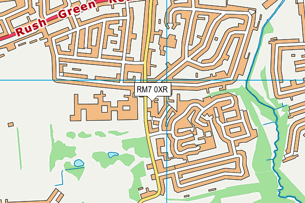 RM7 0XR map - OS VectorMap District (Ordnance Survey) RM7 0XR map - OS VectorMap District (Ordnance Survey)