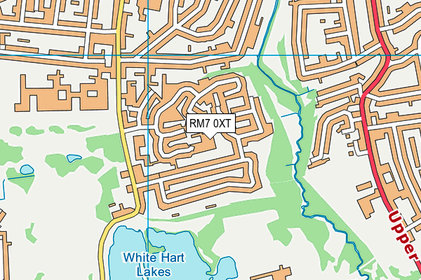 RM7 0XT map - OS VectorMap District (Ordnance Survey) RM7 0XT map - OS VectorMap District (Ordnance Survey)