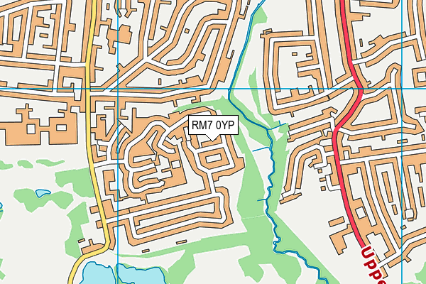 RM7 0YP map - OS VectorMap District (Ordnance Survey) RM7 0YP map - OS VectorMap District (Ordnance Survey)