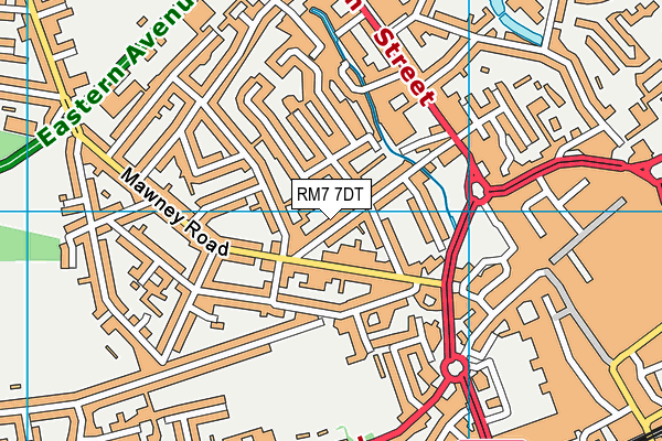 RM7 7DT map - OS VectorMap District (Ordnance Survey) RM7 7DT map - OS VectorMap District (Ordnance Survey)