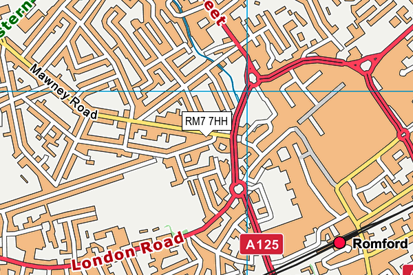 RM7 7HH map - OS VectorMap District (Ordnance Survey) RM7 7HH map - OS VectorMap District (Ordnance Survey)