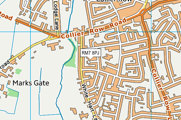 RM7 8PJ map - OS VectorMap District (Ordnance Survey) RM7 8PJ map - OS VectorMap District (Ordnance Survey)