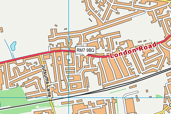 RM7 9BQ map - OS VectorMap District (Ordnance Survey) RM7 9BQ map - OS VectorMap District (Ordnance Survey)
