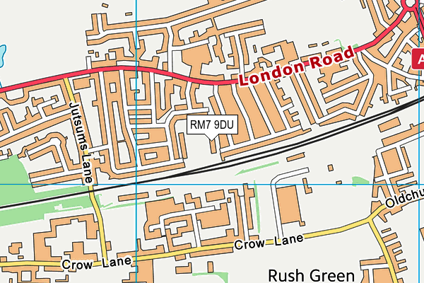 RM7 9DU map - OS VectorMap District (Ordnance Survey) RM7 9DU map - OS VectorMap District (Ordnance Survey)