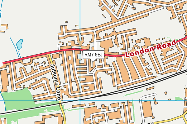 RM7 9EJ map - OS VectorMap District (Ordnance Survey) RM7 9EJ map - OS VectorMap District (Ordnance Survey)