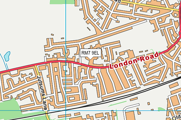 RM7 9EL map - OS VectorMap District (Ordnance Survey) RM7 9EL map - OS VectorMap District (Ordnance Survey)