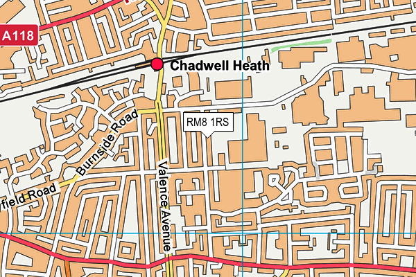RM8 1RS map - OS VectorMap District (Ordnance Survey) RM8 1RS map - OS VectorMap District (Ordnance Survey)