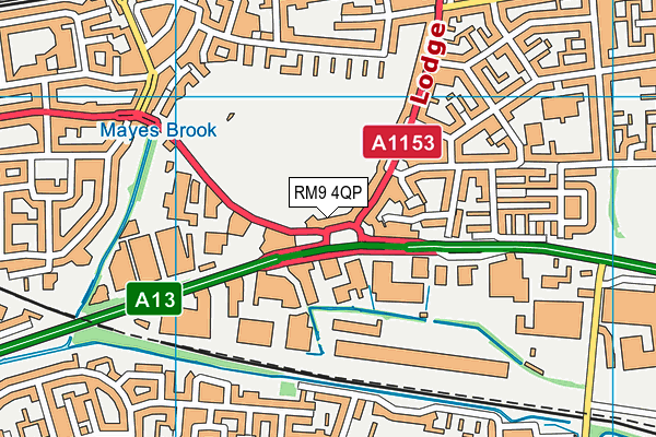 RM9 4QP map - OS VectorMap District (Ordnance Survey) RM9 4QP map - OS VectorMap District (Ordnance Survey)