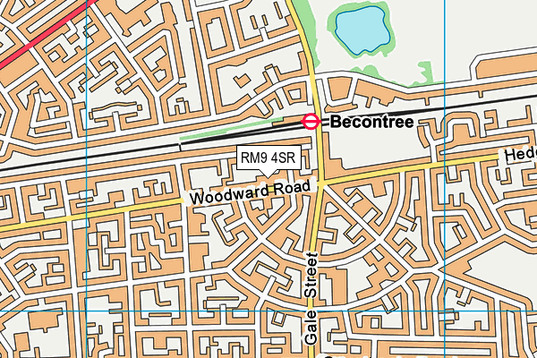 RM9 4SR map - OS VectorMap District (Ordnance Survey) RM9 4SR map - OS VectorMap District (Ordnance Survey)