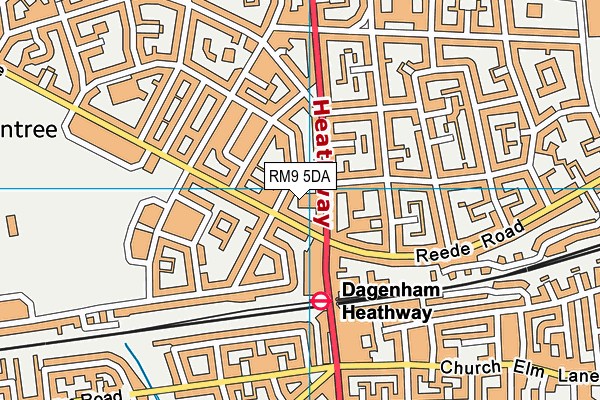 RM9 5DA map - OS VectorMap District (Ordnance Survey) RM9 5DA map - OS VectorMap District (Ordnance Survey)