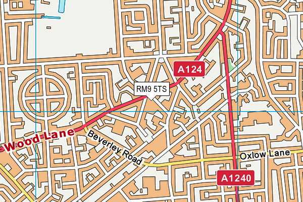 RM9 5TS map - OS VectorMap District (Ordnance Survey) RM9 5TS map - OS VectorMap District (Ordnance Survey)