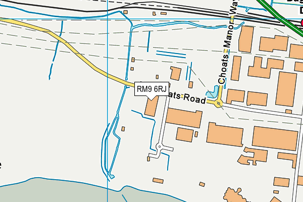 RM9 6RJ map - OS VectorMap District (Ordnance Survey) RM9 6RJ map - OS VectorMap District (Ordnance Survey)