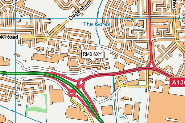 RM9 6XY map - OS VectorMap District (Ordnance Survey) RM9 6XY map - OS VectorMap District (Ordnance Survey)