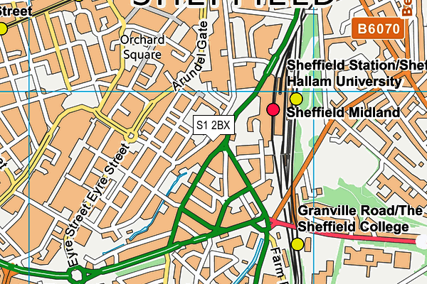 S1 2BX map - OS VectorMap District (Ordnance Survey) S1 2BX map - OS VectorMap District (Ordnance Survey)