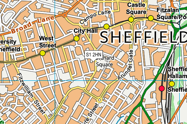 S1 2HN map - OS VectorMap District (Ordnance Survey) S1 2HN map - OS VectorMap District (Ordnance Survey)