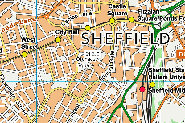 S1 2JE map - OS VectorMap District (Ordnance Survey) S1 2JE map - OS VectorMap District (Ordnance Survey)
