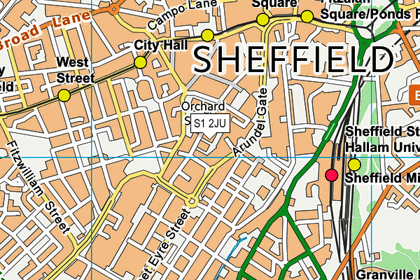 S1 2JU map - OS VectorMap District (Ordnance Survey) S1 2JU map - OS VectorMap District (Ordnance Survey)