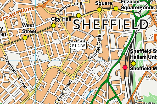 S1 2JW map - OS VectorMap District (Ordnance Survey) S1 2JW map - OS VectorMap District (Ordnance Survey)