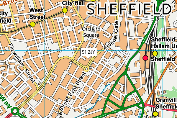 S1 2JY map - OS VectorMap District (Ordnance Survey) S1 2JY map - OS VectorMap District (Ordnance Survey)