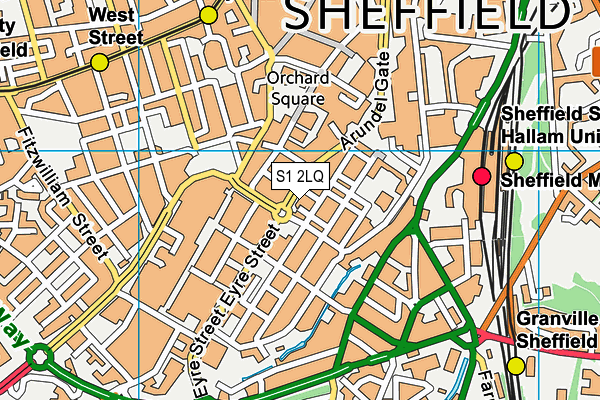 S1 2LQ map - OS VectorMap District (Ordnance Survey) S1 2LQ map - OS VectorMap District (Ordnance Survey)