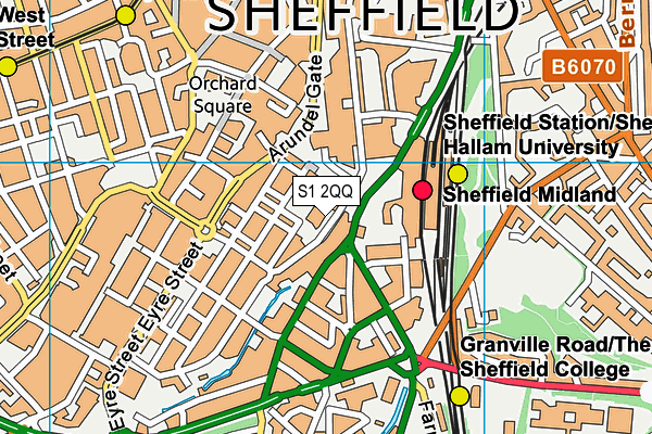 S1 2QQ map - OS VectorMap District (Ordnance Survey) S1 2QQ map - OS VectorMap District (Ordnance Survey)