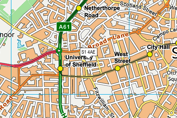 S1 4AE map - OS VectorMap District (Ordnance Survey) S1 4AE map - OS VectorMap District (Ordnance Survey)
