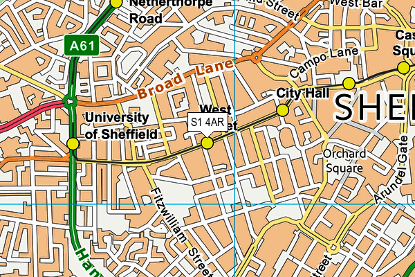S1 4AR map - OS VectorMap District (Ordnance Survey) S1 4AR map - OS VectorMap District (Ordnance Survey)