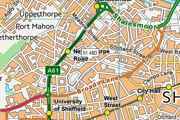 S1 4BD map - OS VectorMap District (Ordnance Survey) S1 4BD map - OS VectorMap District (Ordnance Survey)