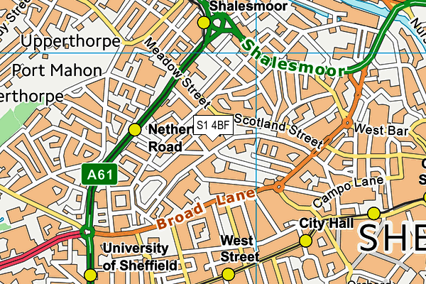 S1 4BF map - OS VectorMap District (Ordnance Survey) S1 4BF map - OS VectorMap District (Ordnance Survey)