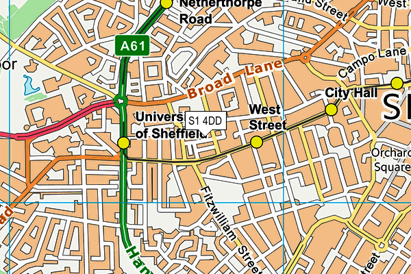 S1 4DD map - OS VectorMap District (Ordnance Survey) S1 4DD map - OS VectorMap District (Ordnance Survey)