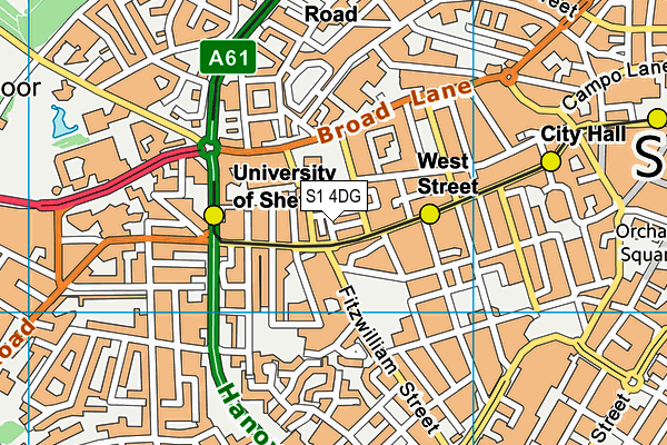 S1 4DG map - OS VectorMap District (Ordnance Survey) S1 4DG map - OS VectorMap District (Ordnance Survey)