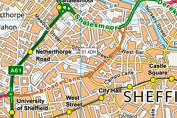 S1 4DH map - OS VectorMap District (Ordnance Survey) S1 4DH map - OS VectorMap District (Ordnance Survey)