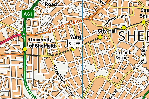 S1 4ER map - OS VectorMap District (Ordnance Survey) S1 4ER map - OS VectorMap District (Ordnance Survey)