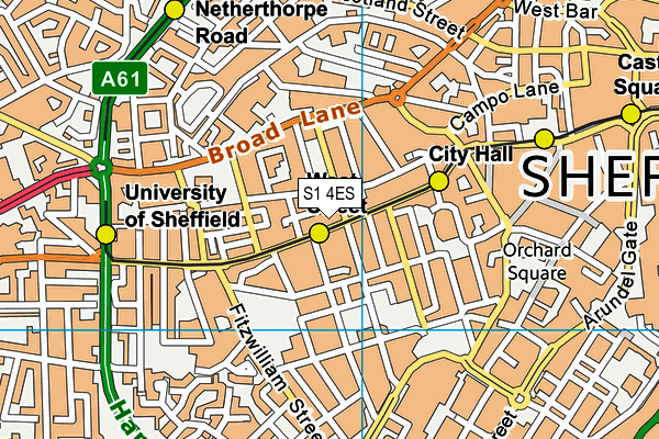 S1 4ES map - OS VectorMap District (Ordnance Survey) S1 4ES map - OS VectorMap District (Ordnance Survey)