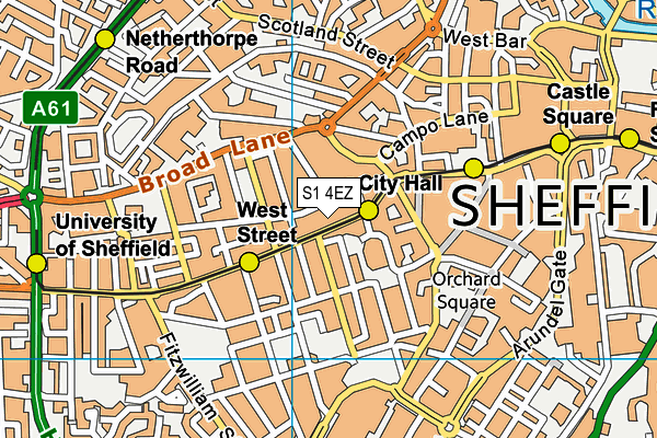 S1 4EZ map - OS VectorMap District (Ordnance Survey) S1 4EZ map - OS VectorMap District (Ordnance Survey)